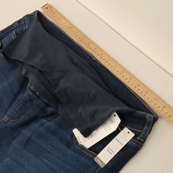 Time and Tru Maternity straight jeans women's size XL (16 - 18) full panel NWT - Picture 5 of 9